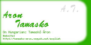aron tamasko business card